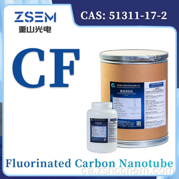 FCNTs de nanotubs de carboni fluorats CAS: 51311-17-2 Material de càtode de bateria de liti